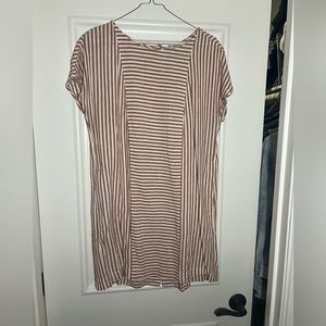 Madewell striped mini dress